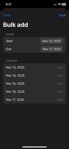 Dynamic TDEE Tracker screenshot