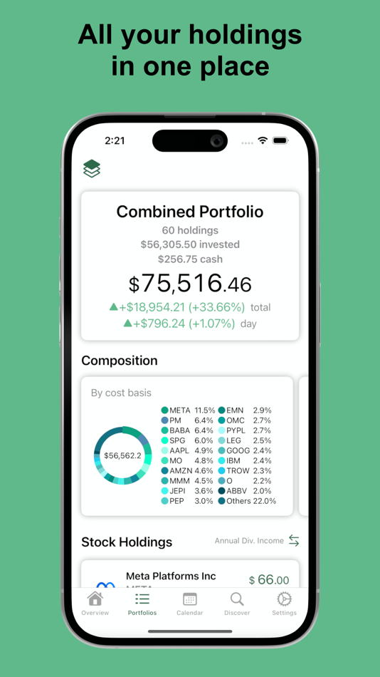 #2. Dividend Tracker - DivTracker (iOS) 由: Boldizsar Tompe