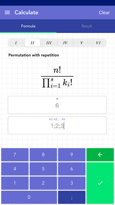 Screenshot 1 of Combinatorics PRO App