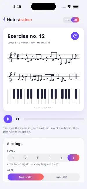 Notestrainer screenshot 3
