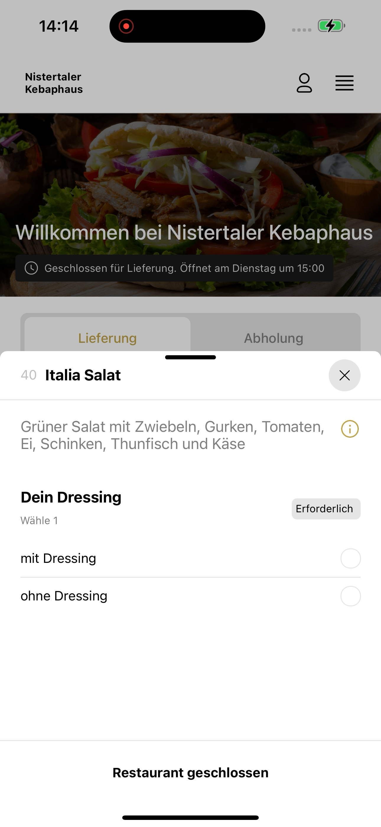 Nistertaler Kebaphaus screenshot 7