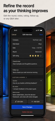 Interview Prep Log: Answers Screenshot 8 of 10