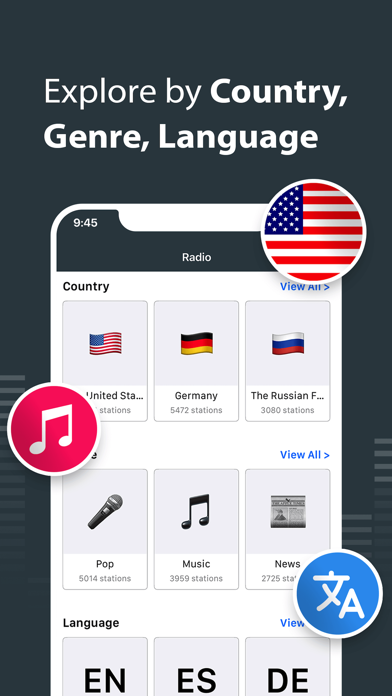 Radio Tuner - Live FM Stations Screenshot
