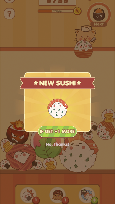 Screenshot #3 pour My Perfect Sushi: Drop & Merge