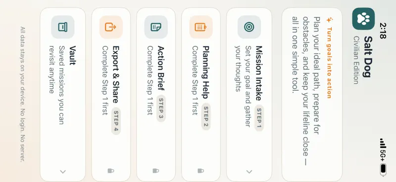 Salt Dog: Plan & Execute screenshot 2 of 10