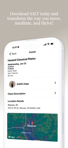 SALT Movement & Meditation iPhone screenshot