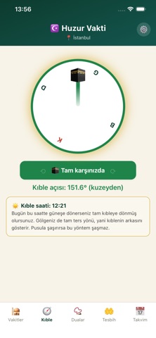 Huzur Vakti - Ezan ve Kıble iPhone screenshot