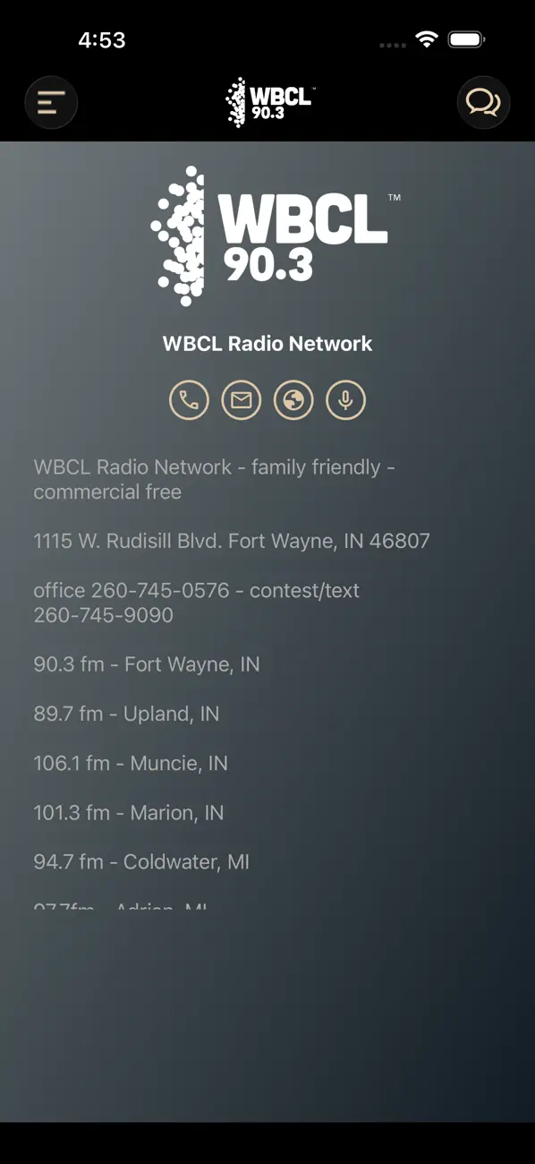 Screenshot #3 pour WBCL Radio