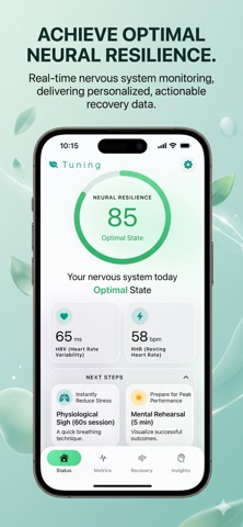 Tuning: HRV Stress Monitor iPhone screenshot