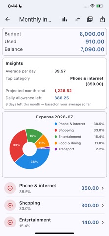 My Money Pocket screenshot