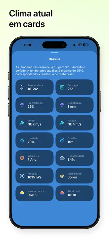 Weather mini - Previsões screenshot 5 of 9