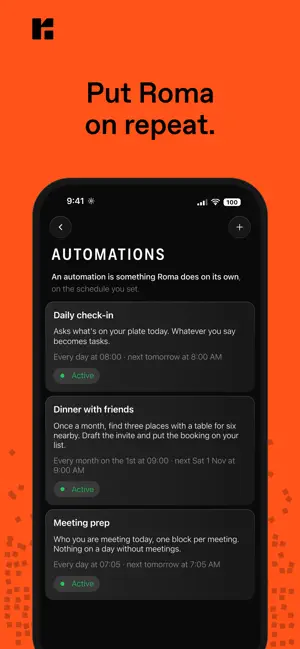 Roma: AI Tasks & Reminders screenshot 4