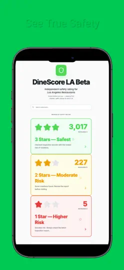 Screenshot von DineScore auf dem iPhone 1
