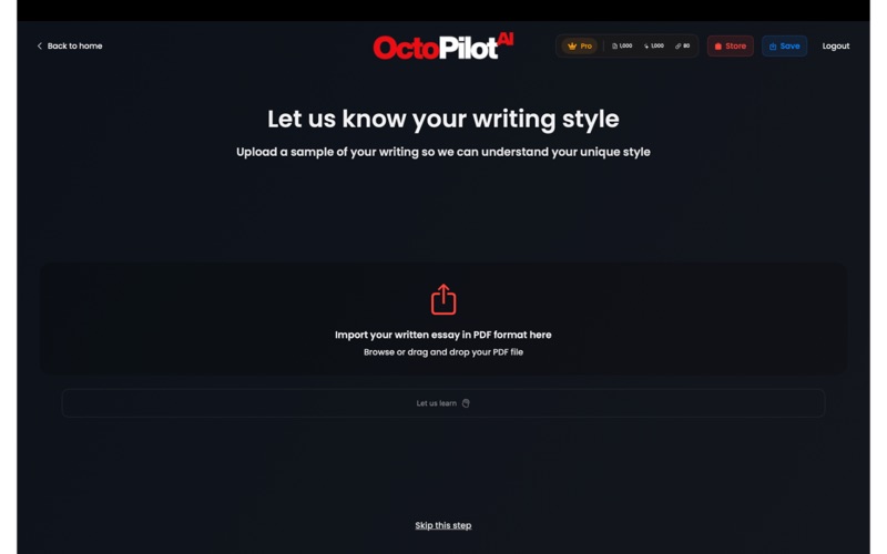 OctoPilot app screenshot 2