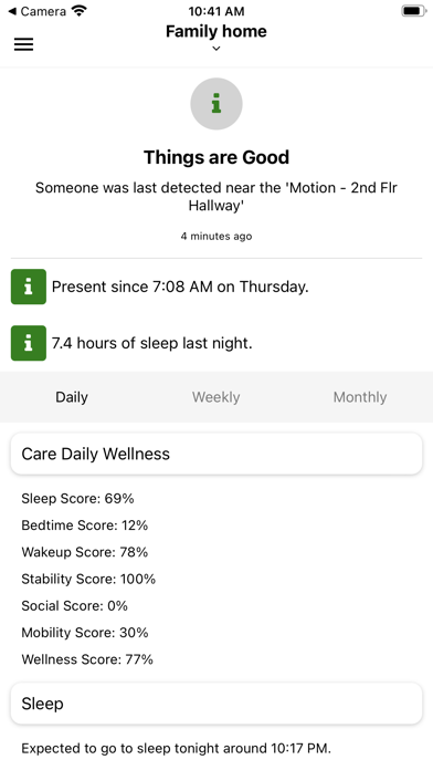 Screenshot 2 of Care Daily Check-In App