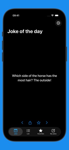 Joke of the day iPhone screenshot