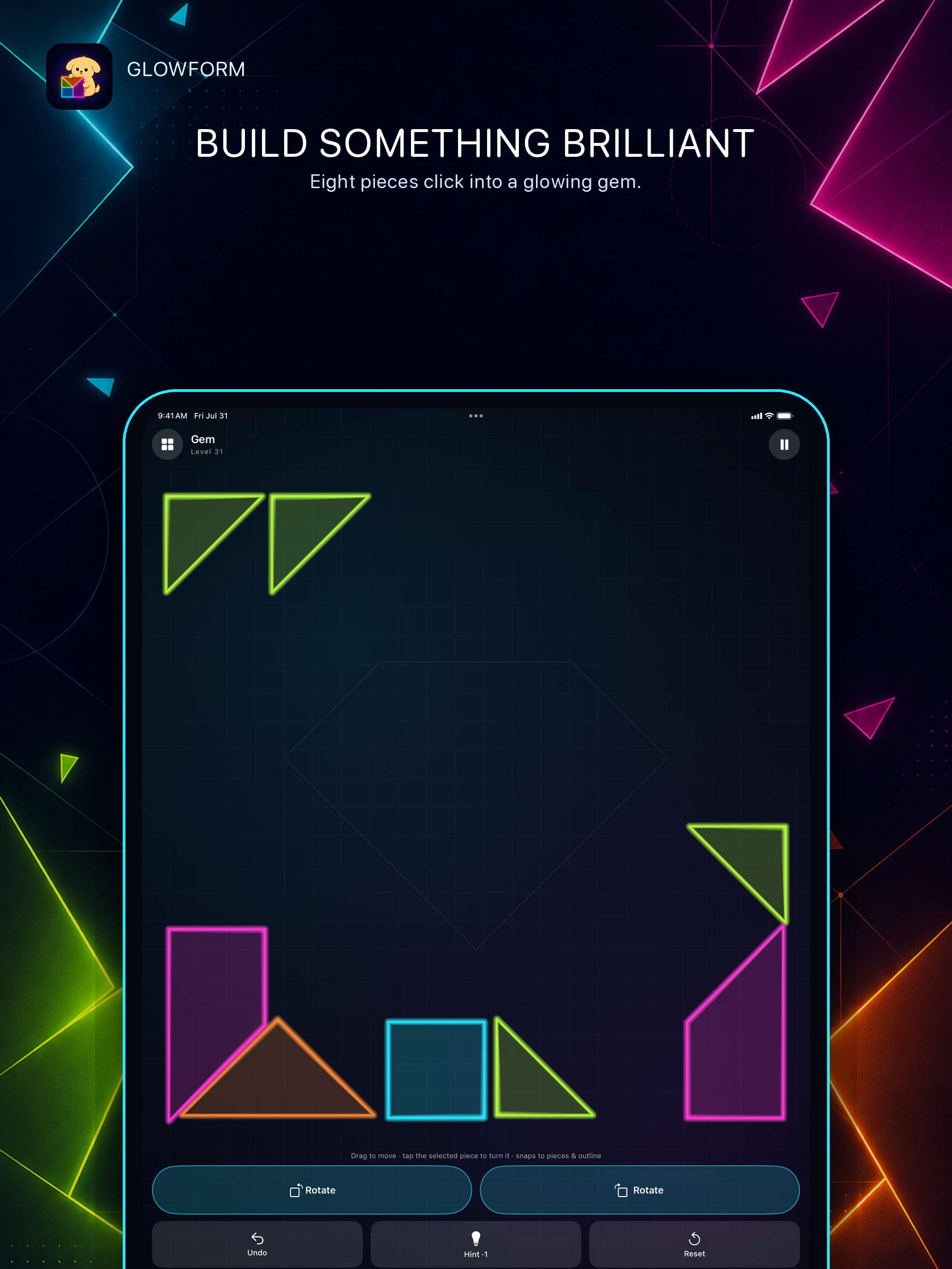 Glowform - Tangram Puzzle screenshot 17