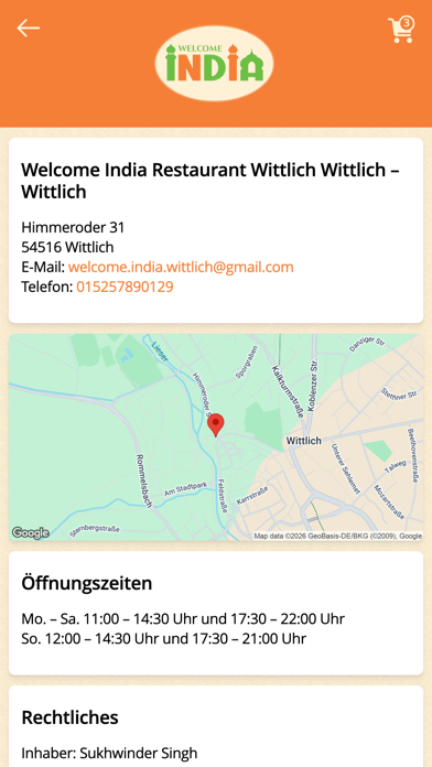 Welcome India Wittlich screenshot