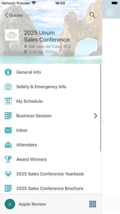 Unum Events Screenshot
