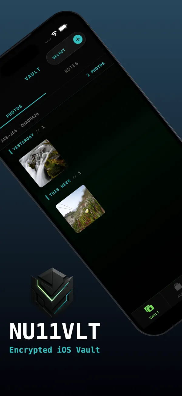 Screenshot #1 pour Nu11VLT: Secure Photo Vault
