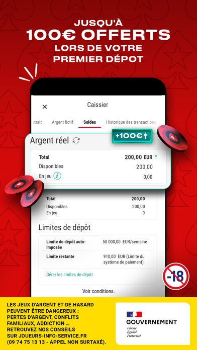 Screenshot #3 pour PokerStars Poker Pari Sportif