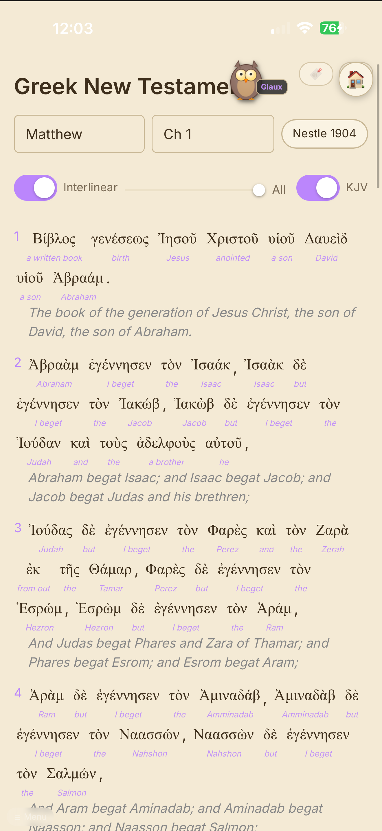 Koine Greek Tutor screenshot 6