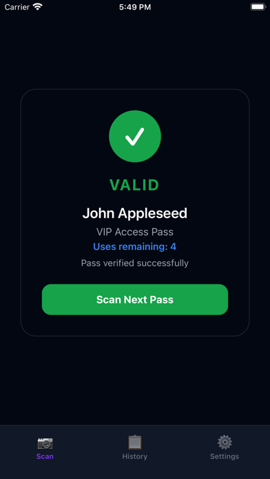 PassQR Scanner screenshot