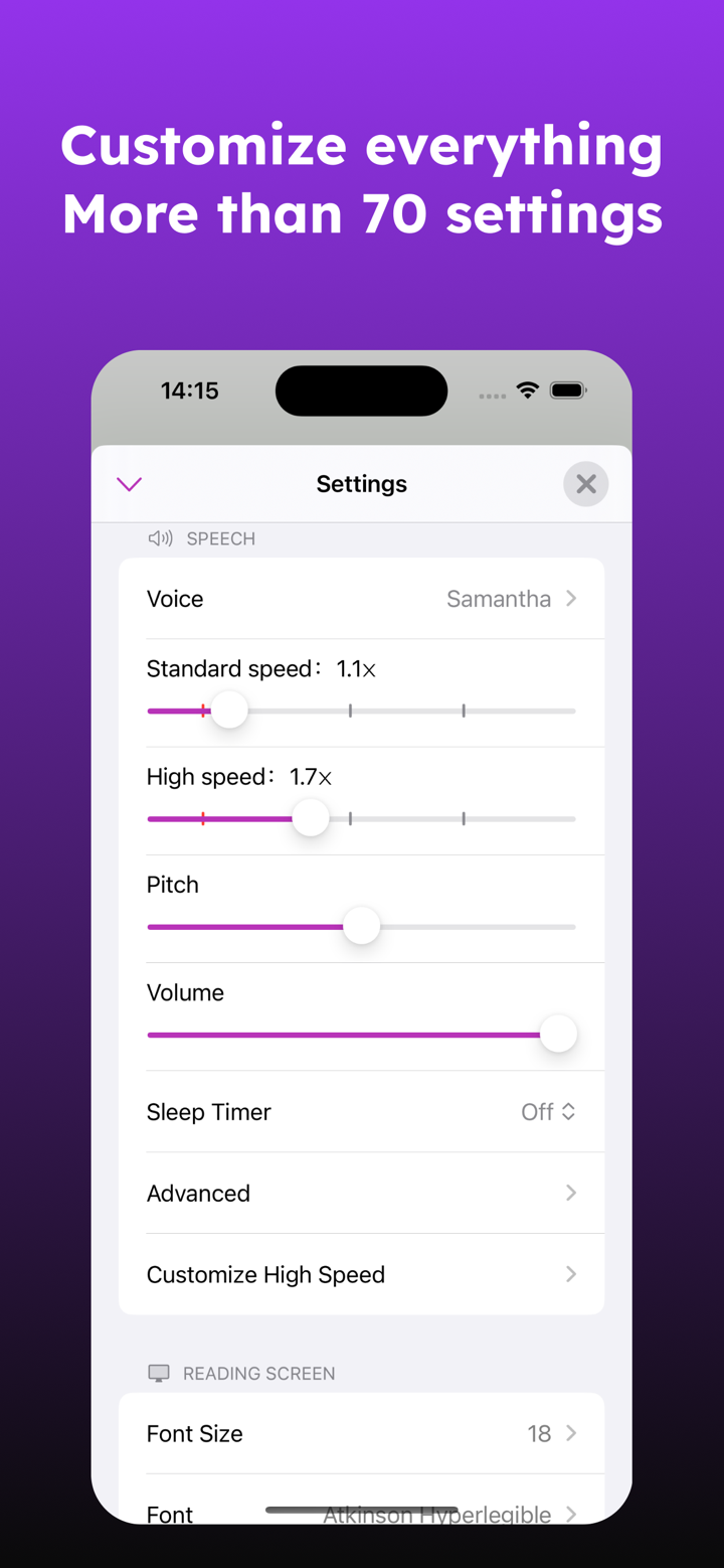 Speech Central – Voice Reader screenshot 5
