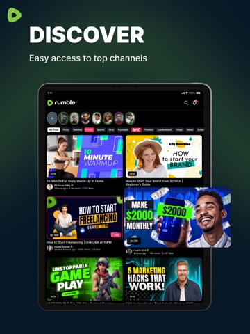 Rumble: Stream & Watch Videos iPad screenshot 5