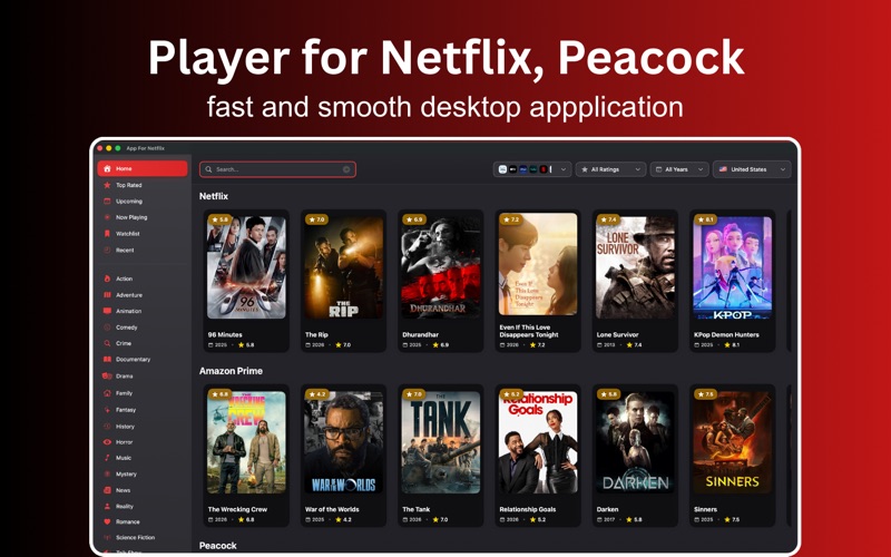 Screenshot #1 pour App For Netflix.
