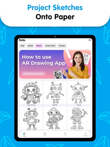 AR Trace - Coloring for Kids iPad screenshot