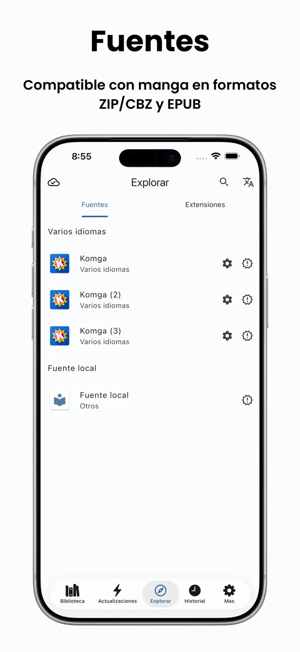 Tachimanga iOS Mod IPA screenshot 2 - iOS app interface