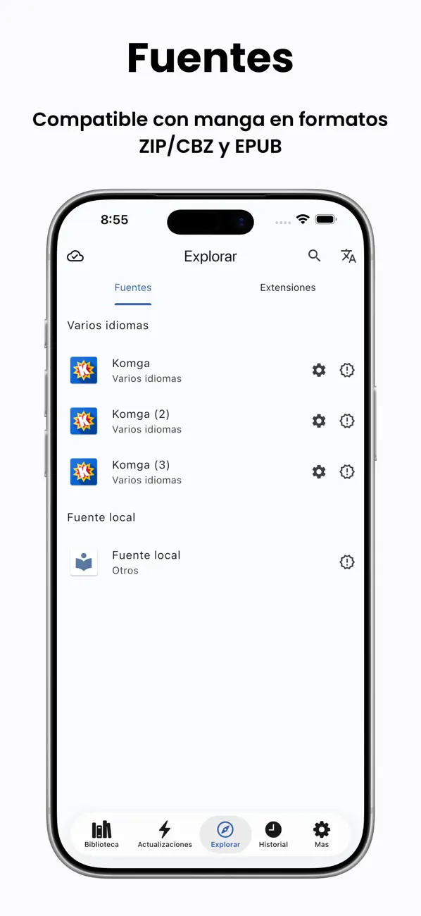 Tachimanga iOS Mod IPA screenshot 2 - iOS app interface