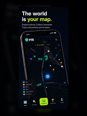 PIB - Places I've Been iPad screenshot