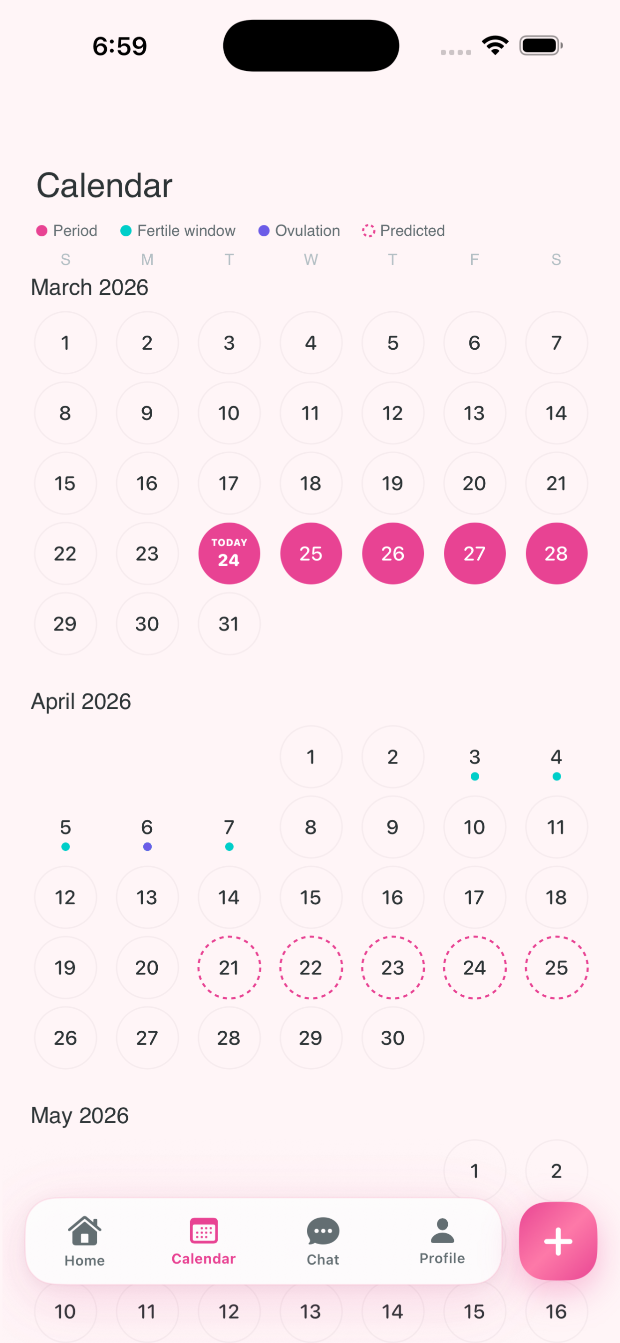 Naya - Period Tracker Calendar