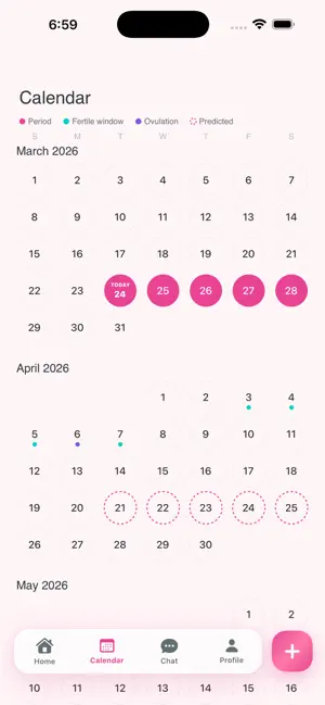 Naya - Period Tracker Calendar screenshot 3