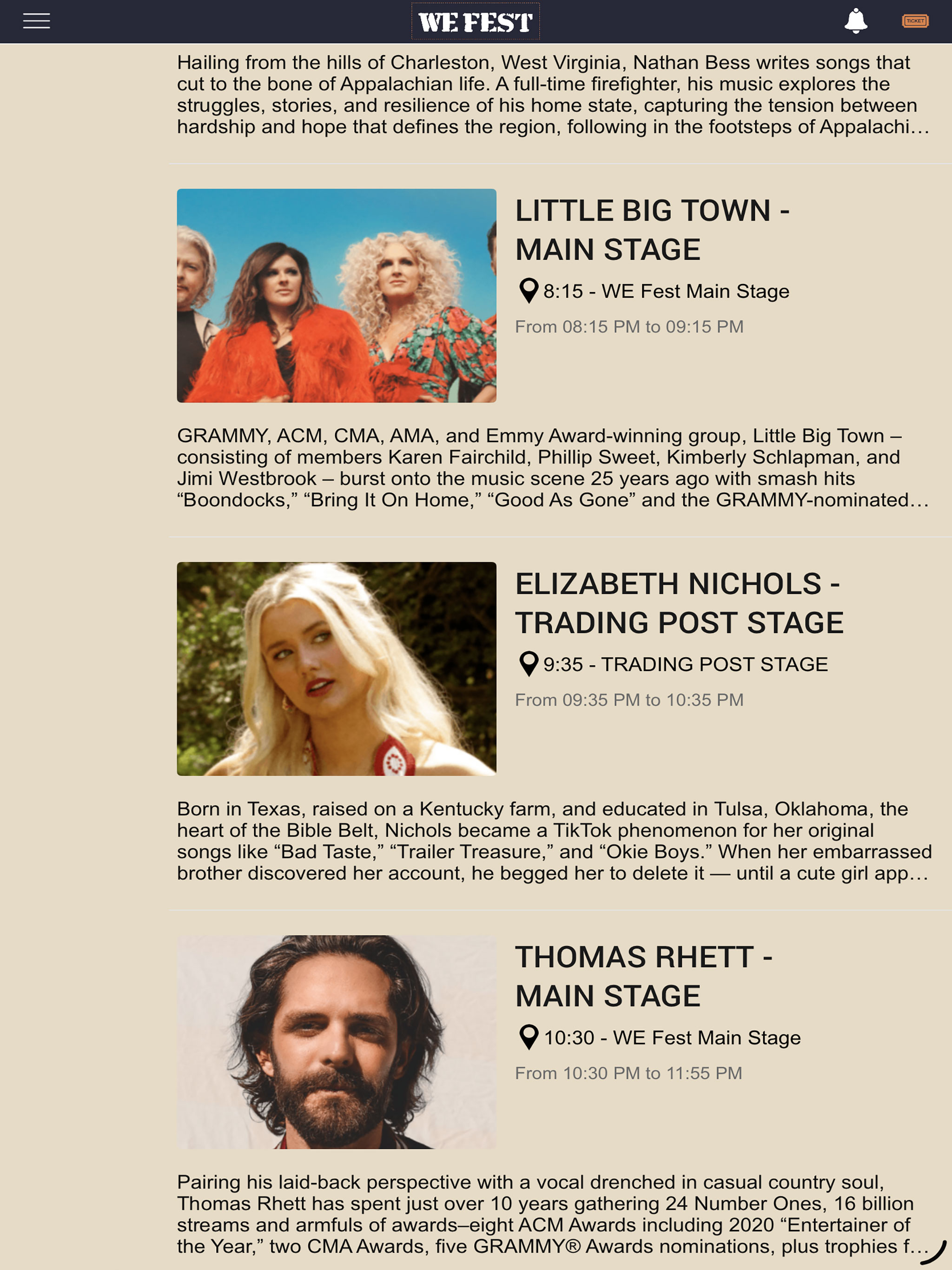 WE Fest Country Music Fest MN screenshot 8