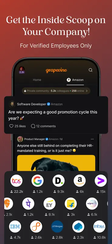 Grapevine - Jobs,Salary,Social screenshot 5 of 6
