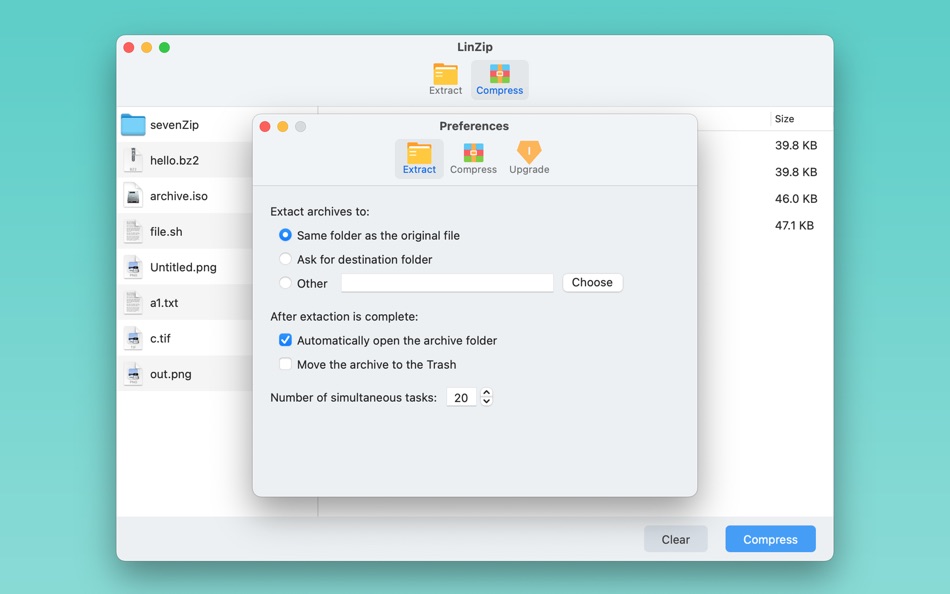 #3. LinZip - Unarchiver & Archiver (macOS) بواسطة: 侠光 邢