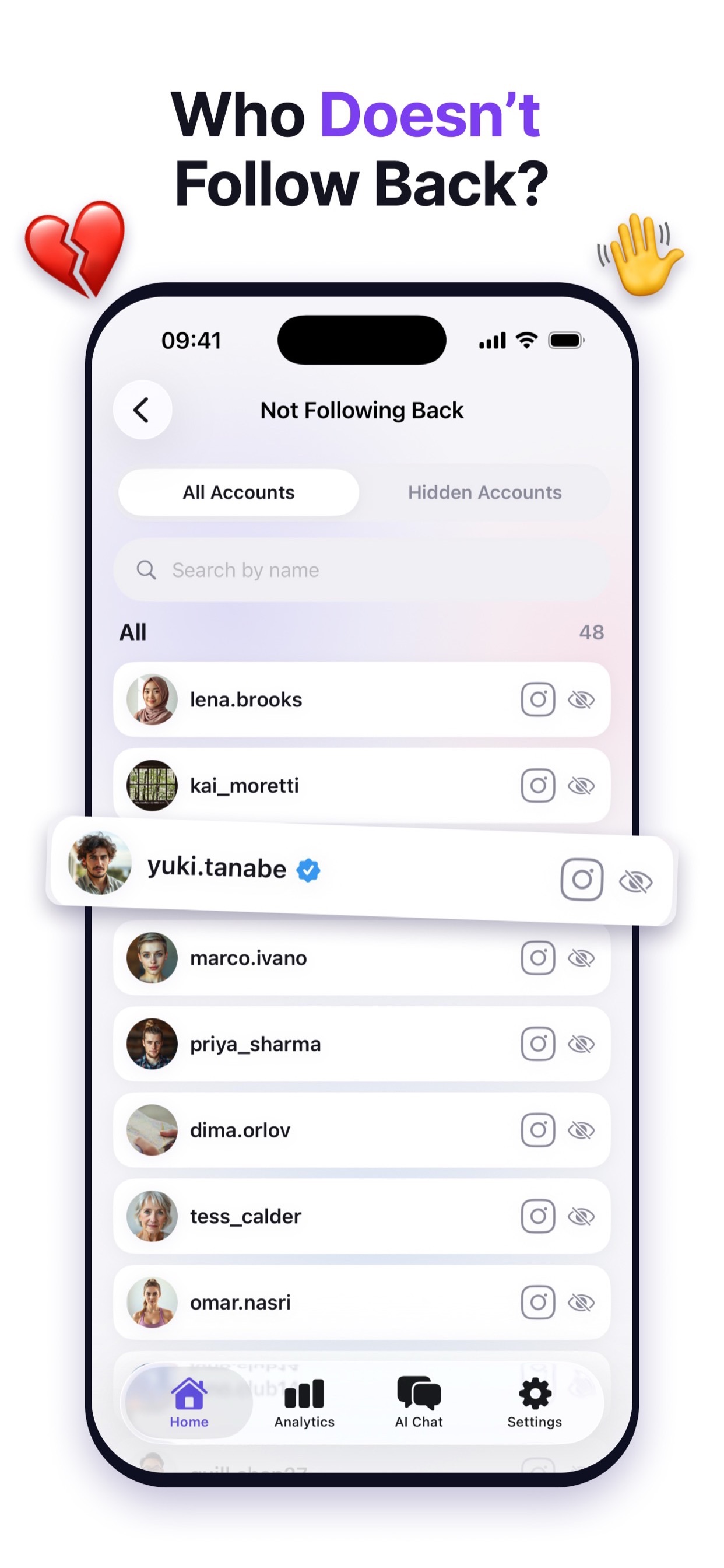 Screenshot 2 of YourFollowers - Unfollow List