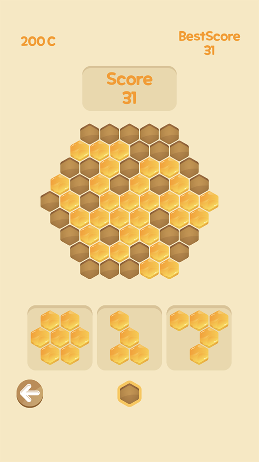 #3. Honeycomb Puzzle! (iOS) 由: hyeonmin kim