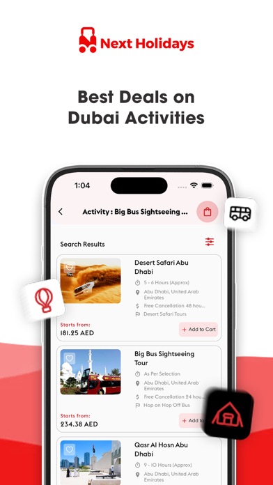 Next Holidays Screenshot