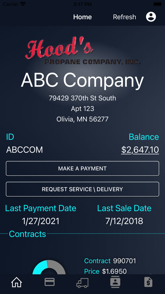 #2. Hood's Propane Company (iOS) Ved: Rural Computer Consultants, Inc.