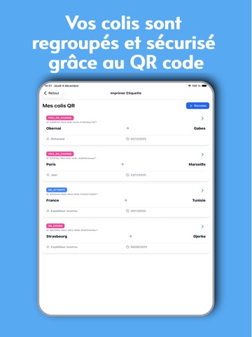 ColiCarthage Livraison Colis iPad screenshot