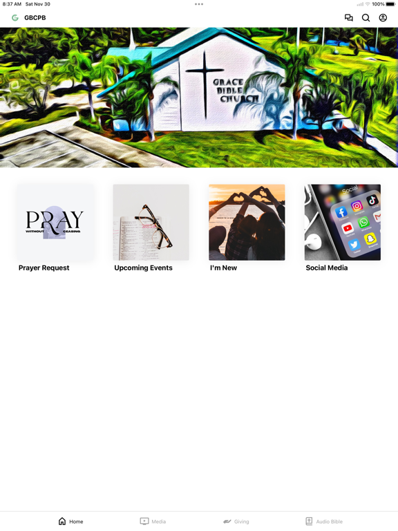 Grace Bible Palm Bay iPad screenshot