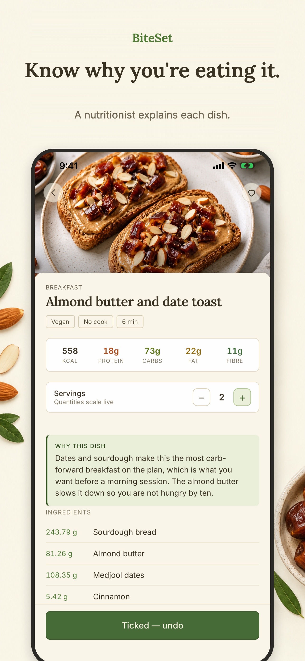 Screenshot 2 of BiteSet: Meal Plan & Nutrition
