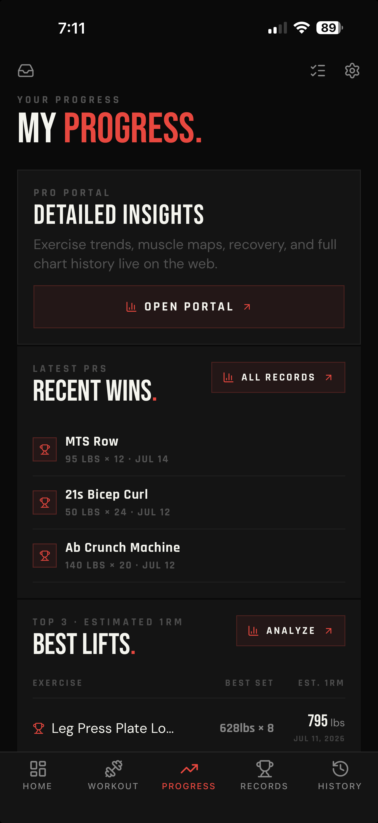 LIFTL: Workout Tracker screenshot 5
