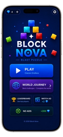 Blok Nova Blast Puzzle Screenshot 2 of 6