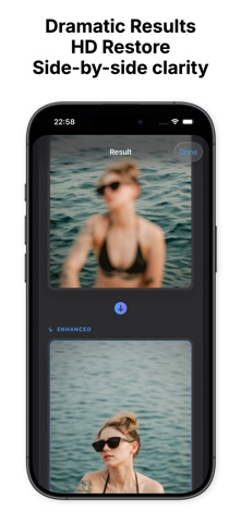 UnBlur - AI Image Enhancement iPhone screenshot