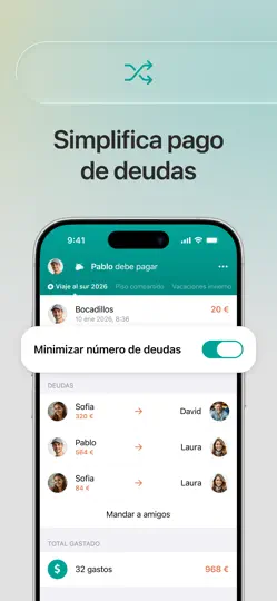 Captura de pantalla de Settle Up - Group Expenses en iPhone 5